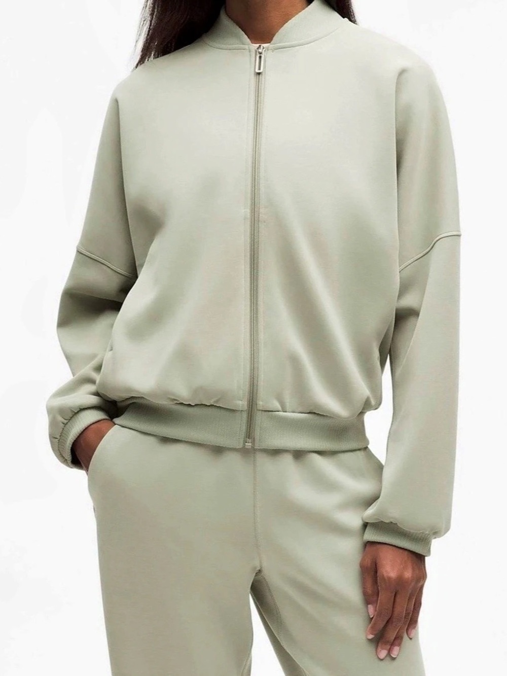Lululemon Softstreme Bomber Jacket Green